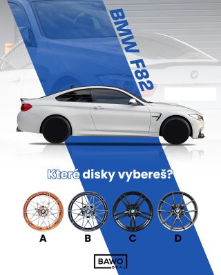 🧐 Který kola by sis na tuhle F82 vybral? 💙 #bmw #bawodealcz #bmwcz #bmwm4 #bmwf82 #bmwm #bmw4 #bawodeal